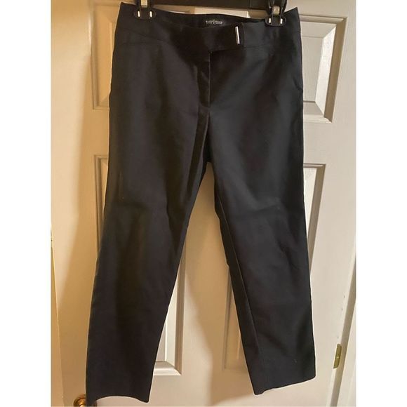 WHBM® Elle Slim Ankle Comfort Stretch Black Pant 6R, Retails $99 - Picture 2 of 9
